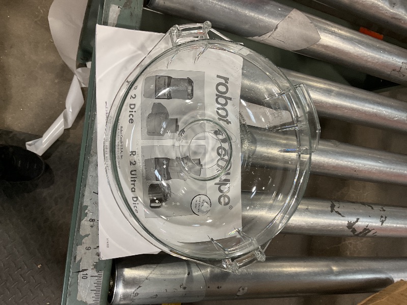 Photo 1 of *used/minor damaged*Robot Coupe R2CLRDICE, Combination Food Processor with 3 Quart Clear Polycarbonate Bowl, 4 Stainless Discs, Pulse Control, 120v, 1725 RPM, Vegetable Chopper, Gray/Red, Commercial Kitchen Use