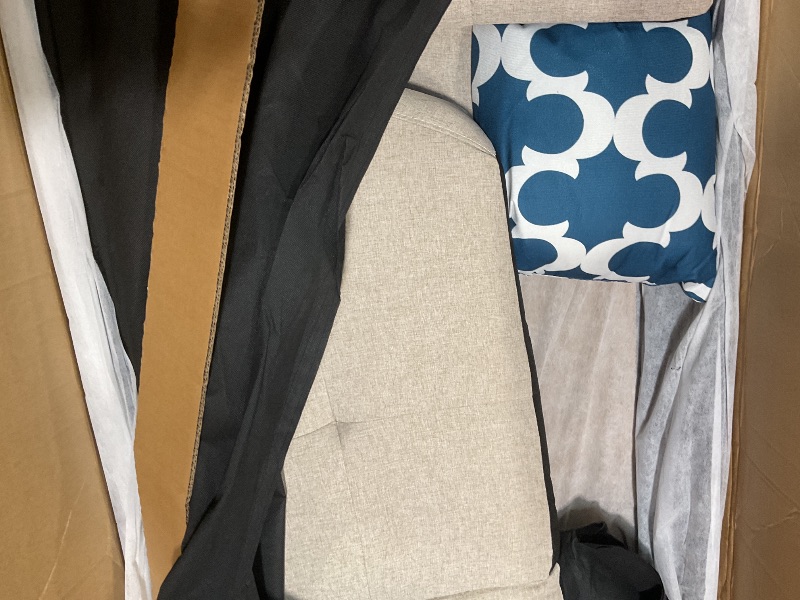 Photo 1 of ****PARTIAL SET BOX 1 OF 3 / MISSING BOXES 2 & 3 **** Lyngins Sectional Couches for Living Room L Shaped Couch 3-Piece Sectional Sofa Set 98" Storage Ottoman and 2 Toss Pillows for Living Room and Small Apartment, Beige