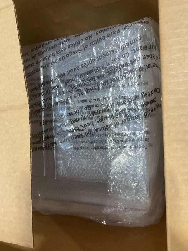 Photo 1 of ***UNKNOWN DAMAGES//MISSING PIECES**** mDesign Plastic Stackable Closet Storage Organizer Bin Containers with Front Pull Drawer for Cabinet, Desk, Shelf, Cupboard, or Dresser Organization - Lumiere Collection - 2 Pack - Clear