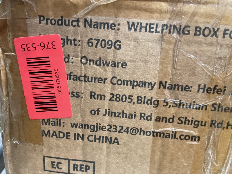 Photo 1 of 2 Room Whelping Box for Dogs and Puppies, 96×48×26 in Whelping Supplies with Waterproof Whelping Pad for Medium Small Dogs