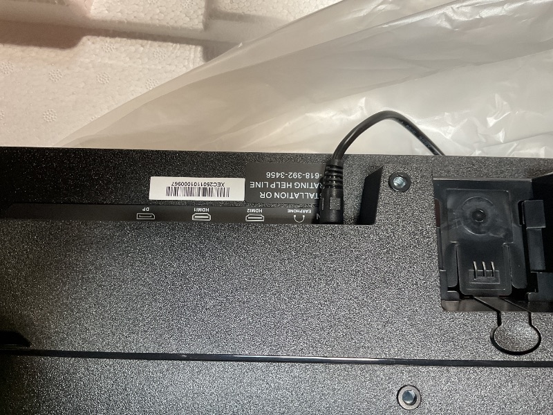 Photo 1 of **POSSIBLY FOR PARTS DOESN'T FUNCTION PROPERLY** SANSUI 24.5 Inch 200Hz Gaming Monitor, FHD 1080P Fast IPS PC Gaming Monitor, 2 x HDMI2.0, 1 x DP1.4, FreeSync,128% sRGB HDR VESA Mountable (ES-G25X1, One HDMI Cable Included)