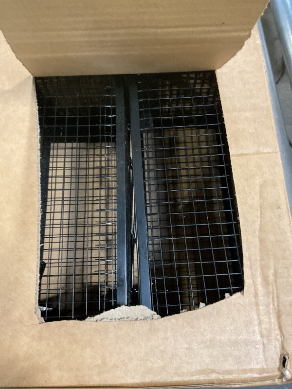 Photo 1 of 2 Packs Humane Rat Trap Outdoor Mouse Traps Indoor Use, Rodent Chipmunk Traps for Small Live Animal Catch and Release - Black