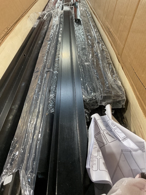 Photo 1 of **BOX 1 of 2 ONLY**Greenhouse, 6x10 ft Greenhouse for Outdoors, Walk-in Green House with Ground Nails and Vent Windows, Sliding Lockable Door, Polycarbonate Green House for Outside Garden Backyard, Quick Setup, Black