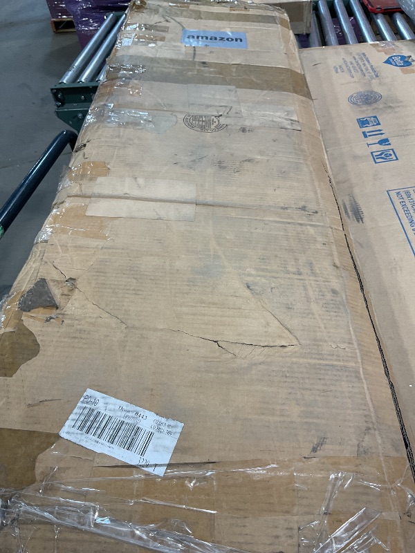 Photo 1 of **MAJOR DAMAGE/USE FOR PARTS ONLY**Furniwell 6 Drawer Dresser for Bedroom, Wood Dresser Wide Storage Organizer for Living Room Hallway Closets (Dark Black)