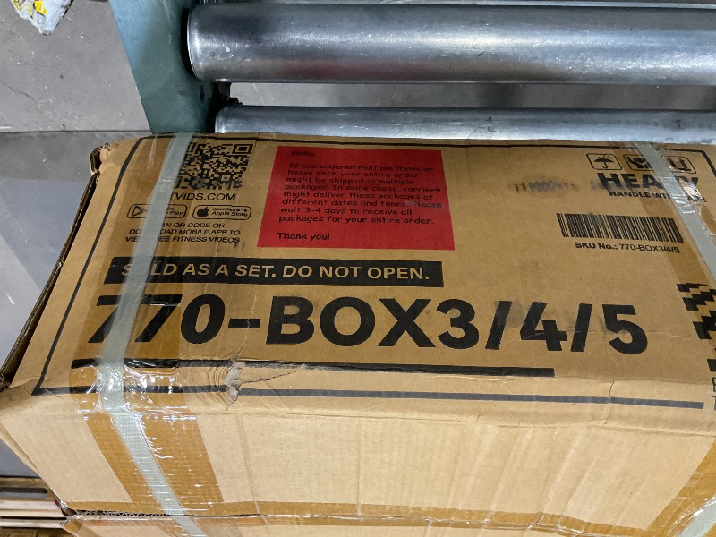 Photo 1 of **BOX OF WEIGHTS ONLY 3/4/5**Fitvids Multifunctional Home Gym Equipment with 160 lbs Weight Stack, Full Body Workout Weight Machine, Strength Training Exercise Equipment with Pulley System & Leg Press, All-in-One Workout Station