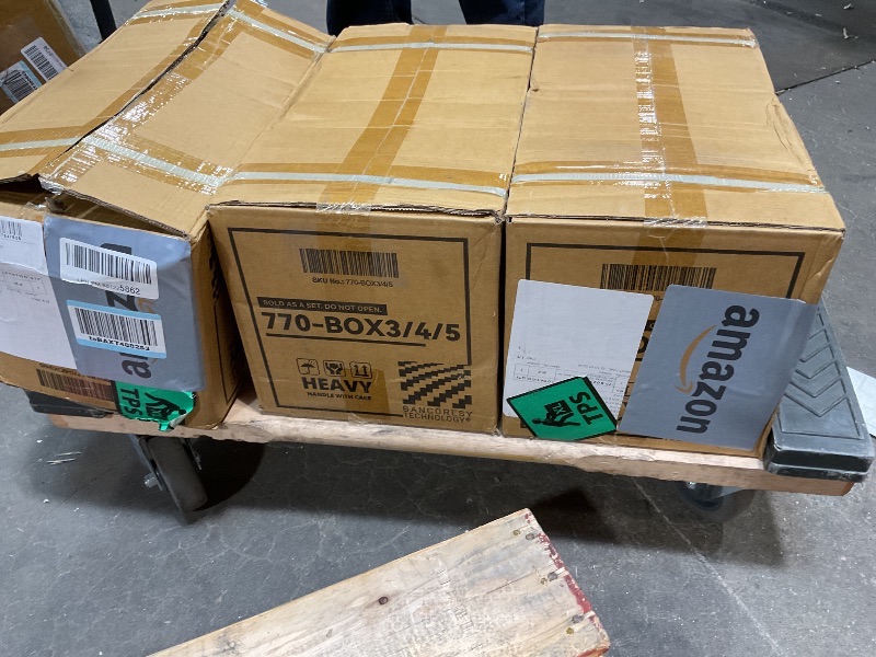 Photo 1 of **BOX OF WEIGHTS ONLY 3/4/5**Fitvids Multifunctional Home Gym Equipment with 160 lbs Weight Stack, Full Body Workout Weight Machine, Strength Training Exercise Equipment with Pulley System & Leg Press, All-in-One Workout Station