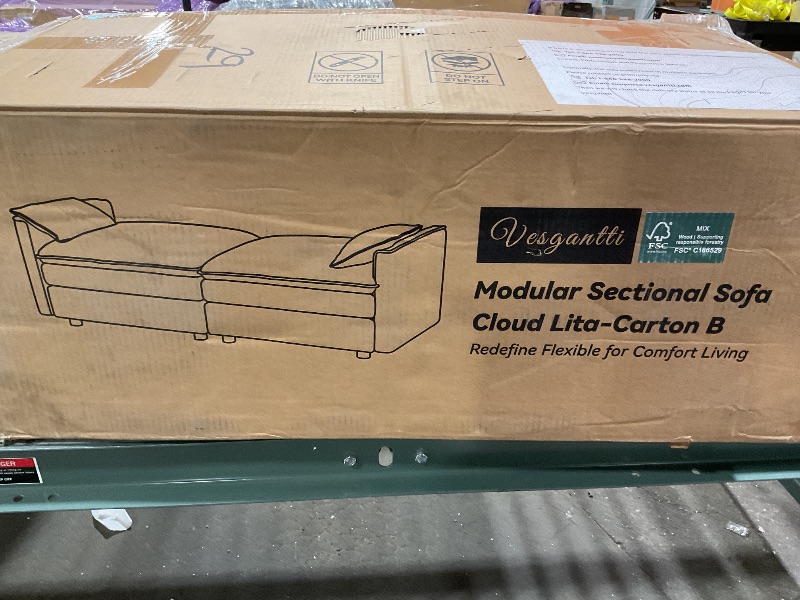 Photo 1 of **1 SINGLE ONLY/PICTURE FOR REFERENCE**Vesgantti 74" Loveseat Sofa for Living Room, Comfy Cloud Couch Deep Seat Chenille Modern 2 Seater Small Sofa with Armrest Pillow, Easy Assembly for Small Spaces, Blue