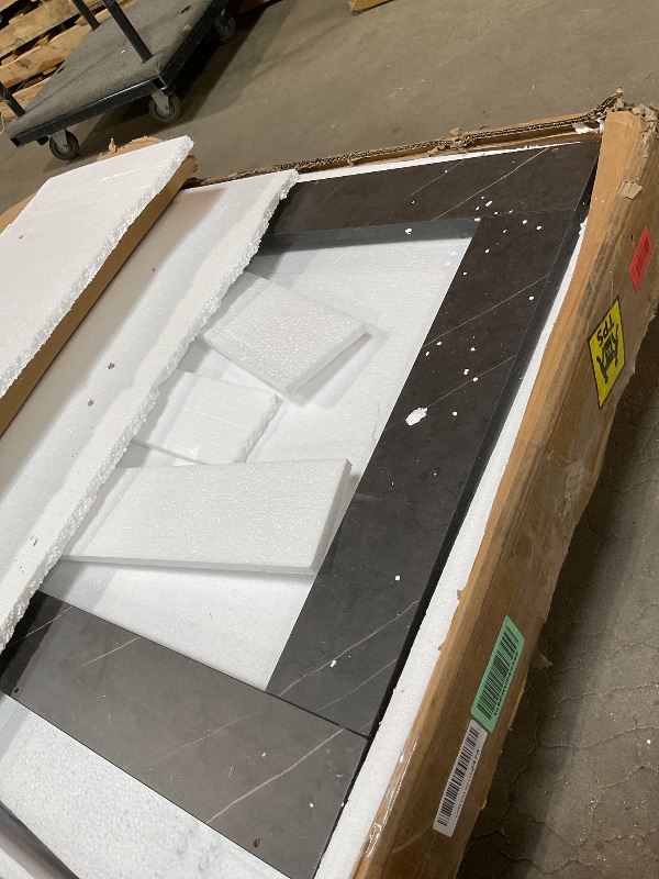 Photo 1 of *used*63"-78.74" Rectangular Extendable Dining Table for 6-10 People – Modern Farmhouse Wooden Kitchen Table with Brown Finish, Large Extendable Table for Dining Room or Conference Use