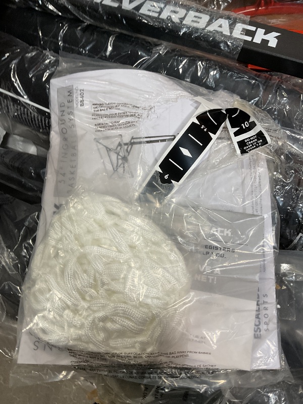 Photo 1 of *dirty*Silverback NXT 54" In-Ground Basketball Hoop with Adjustable-Height Backboard and QuickPlay Design , Black