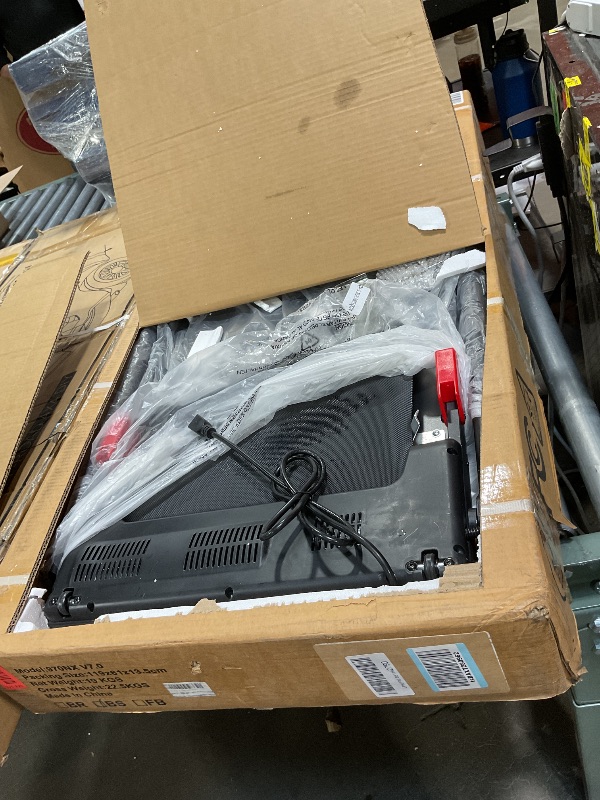 Photo 1 of *used*Portable Treadmill with Incline, 3.0HP Walking Pad with Handle Bar, 3-in-1 Foldable Treadmill for Home Office Small Space with Quiet Brushless, 300 LBS Capacity