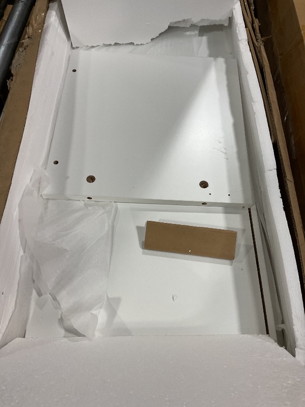 Photo 1 of **PARTIAL SET/MISSING SIDES AND HARDWARE/PARTS ONLY**Tribesigns 3-Tier Console Table, 55 inch Sofa Table with Open Storage Shelves, Narrow Long Hallway/Entryway Table with Wood Top for Home Living Room Entryway, White & Gold