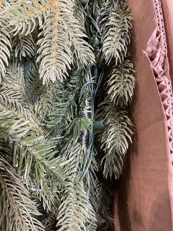 Photo 1 of **PARTIAL SET/BOX 2 of 2 ONLY**Fraser Hill Farm 12-Ft. Foxtail Pine Artificial Christmas Tree with White Incandescent Smart Lights and Stand, Prelit Foldable Fake Tree with Realistic Foliage for Home Decoration