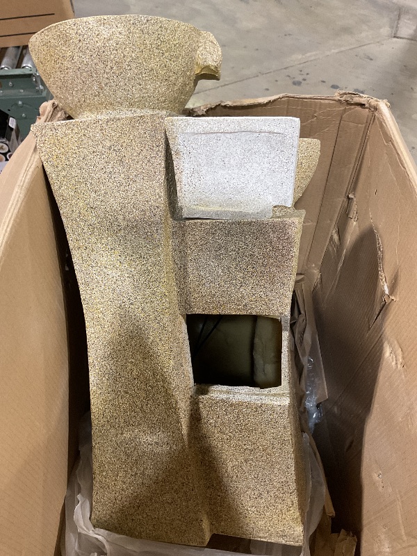 Photo 1 of **USED/MINOR DAMAGE**Go Yard Cascade Bowls Fountain with LED Lights