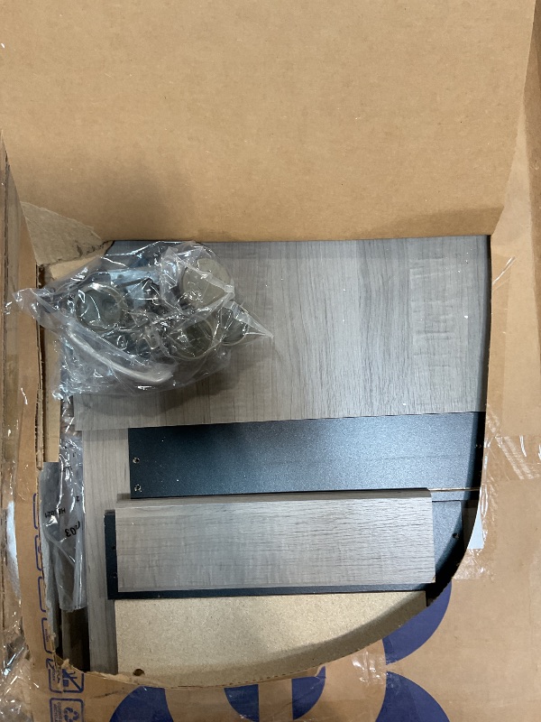 Photo 1 of ****INCOMPLETE SET BOX MISSING*** Bush Furniture Cabot L Shaped Computer Desk in Ash Gray | Corner Table with Drawers for Home Office