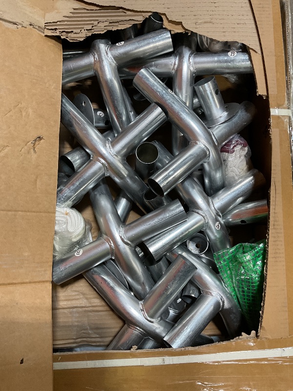 Photo 1 of ****PARTIAL SET MISSING BOX 2 of 2****COBIZI 13x26 Party Tent Heavy Duty for Parties, Powder Coating (Better Than Galvanized), Waterproof for Church & Wedding, Large Outdoor Event Gazebo with Removable Sidewall & Built-in Sandbag, White