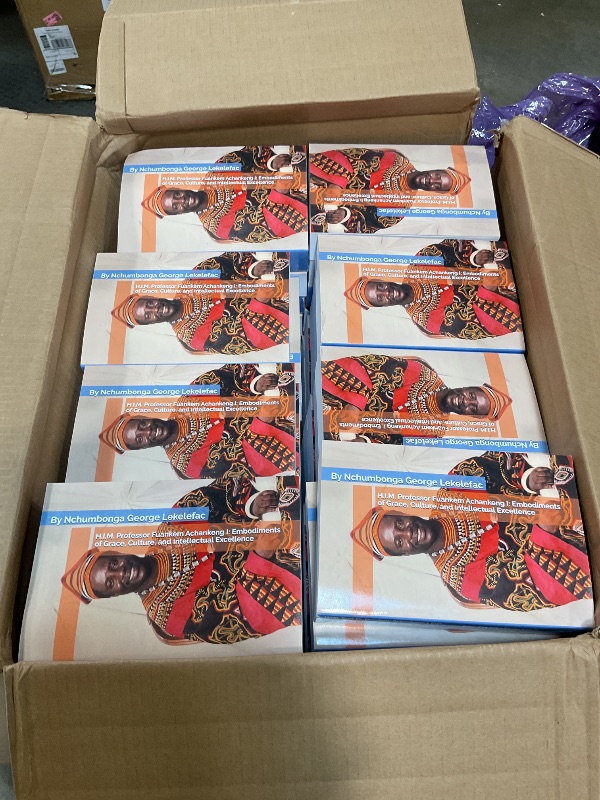 Photo 1 of (Box of 42 books!) H.I.M. Prof. Dr. Fuankem Achankeng I, Full Professor of Counseling and Human Services Leadership and John McNaughton Rosebush University Distinguished ... Culture and Intellectual Excellence at 70