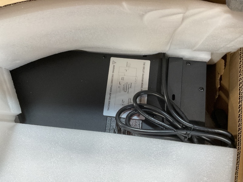 Photo 1 of **** FOR PARTS/ ONLY HALF THE SCREEN LIGHTS UP SHOWING FAUX FLAMES/OTHER HALF OF SCREEN IS BLACK**** Silonn 50-Inch Smart Electric Fireplace Heater - 5300 BTU, WiFi-Enabled with App & Remote Control, Ultra-Slim Design (Wall-Mounted/Recessed) - 20 Flame Co