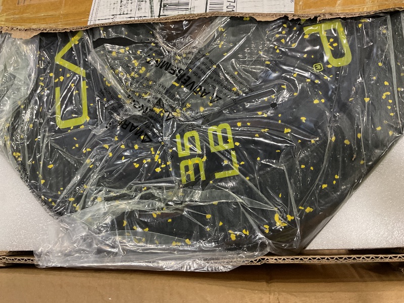 Photo 1 of ***ONLY 1 **** CAP Barbell Economy - Speckled Olympic Bumper Plate with Yellow Logo, Black, 35 lb Single