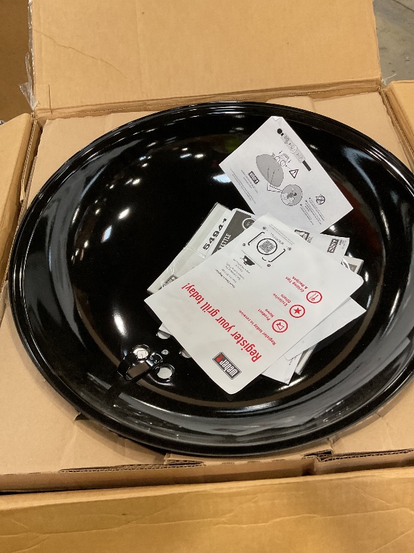 Photo 1 of *****MISSING ASSEMBLY HARDWARE FOR ASH CATCHER****** Weber Original Kettle Premium Charcoal Grill for Outdoor Cooking and Barbecue, 22-Inch, Green