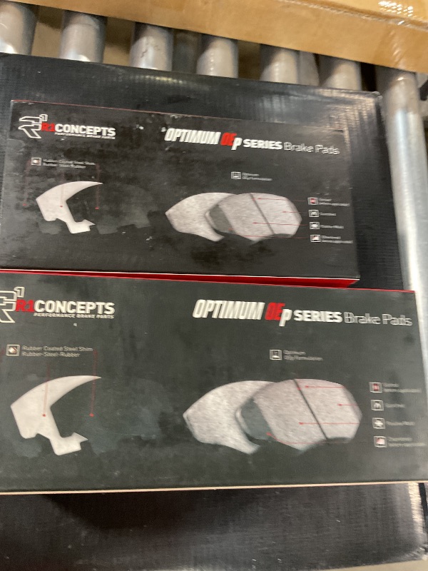 Photo 1 of R1 Concepts Front and Rear Brakes and Rotors| Hardware Included| Front and Rear Optimum OEp Brake Pads and Rotors Kit| Fits 2018-2022 Dodge Durango; 2012-2021 Jeep Grand Cherokee