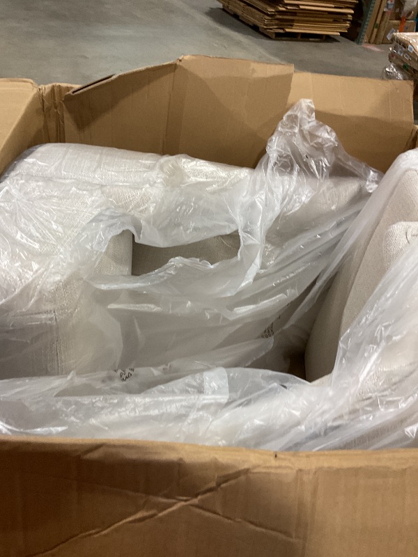 Photo 1 of ** Only 2 chairs** COLAMY A08-BEI-3Sets wingback Dining Chairs, Set of 6, W-Beige