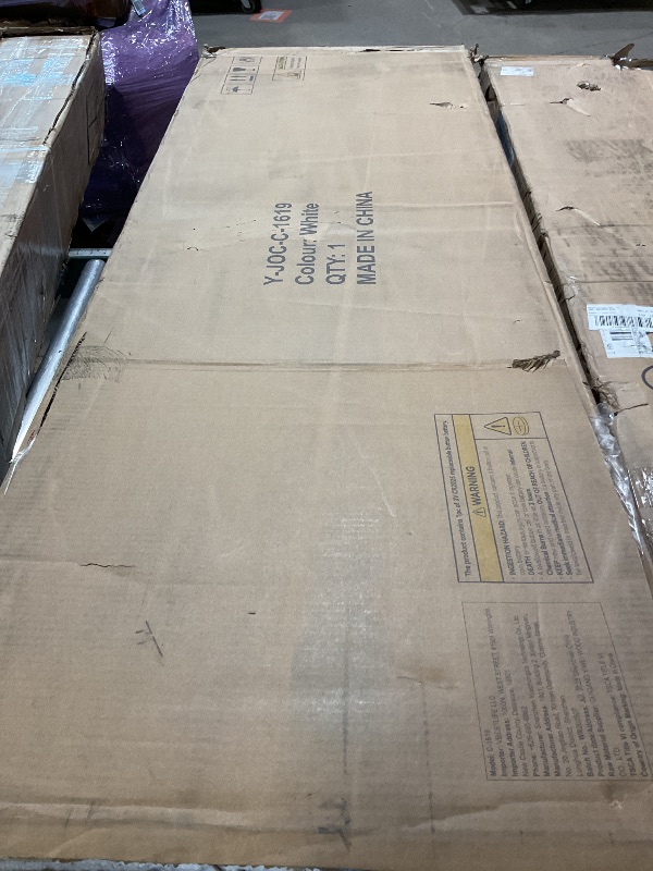 Photo 4 of Queen Size Bed Frame with LED Storage Headboard & 2 Storage Drawers, Velvet Upholstered Bed with Vertical Tufted Headboard Design, USB & Type-C Charging Ports, Wooden Slats Support, Noise-Free, Beige