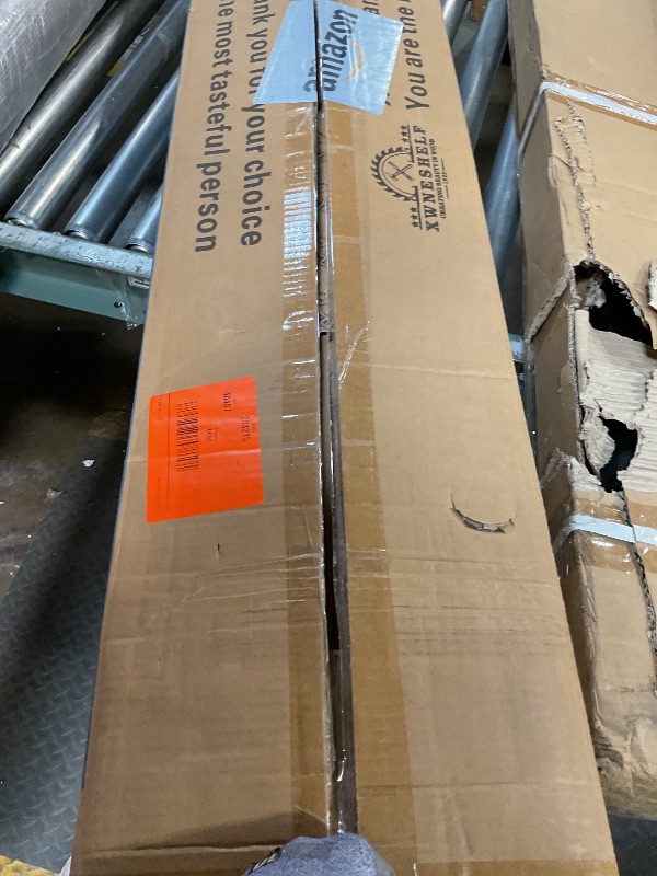 Photo 1 of **FOR PARTS/ HAS DAMAGES (CRACKS )*** XWNE Fireplace Mantel,60 inch Rustic Wood Floating Mantel Shelves for Electric Fireplaces,Solid Wood Farmhouse Mantle for Over Fireplace -Gold oak-60x8x6