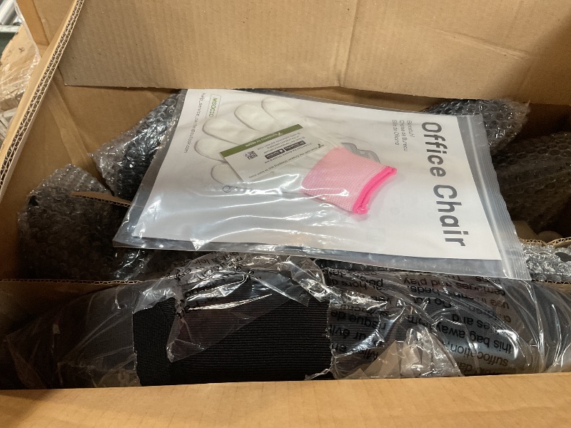 Photo 1 of **MISSING HARDWARE **Ergonomic Office Chair: Office Computer Desk Chair with High Back Mesh and Adjustable Lumbar Support Rolling Work Swivel Task Chairs with Wheel 3D Armrests and Headrest