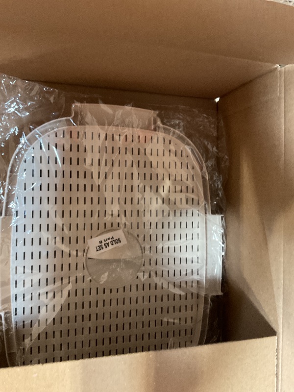 Photo 1 of **ONLY LIDS**Mind Reader Slim Laundry Hamper with Lid, 60L Clothes Baskets, Premium Wicker Design, Plastic, 2-Pack, Ivory