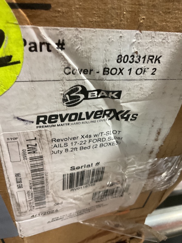 Photo 1 of *** BOX 1 of 2**** RealTruck BAK Revolver X4ts Hard Rolling Truck Bed Tonneau Cover | 80331RK | Fits 2017 - 2026 Ford F-250/350 Super Duty 8' 2" Bed (96.25")