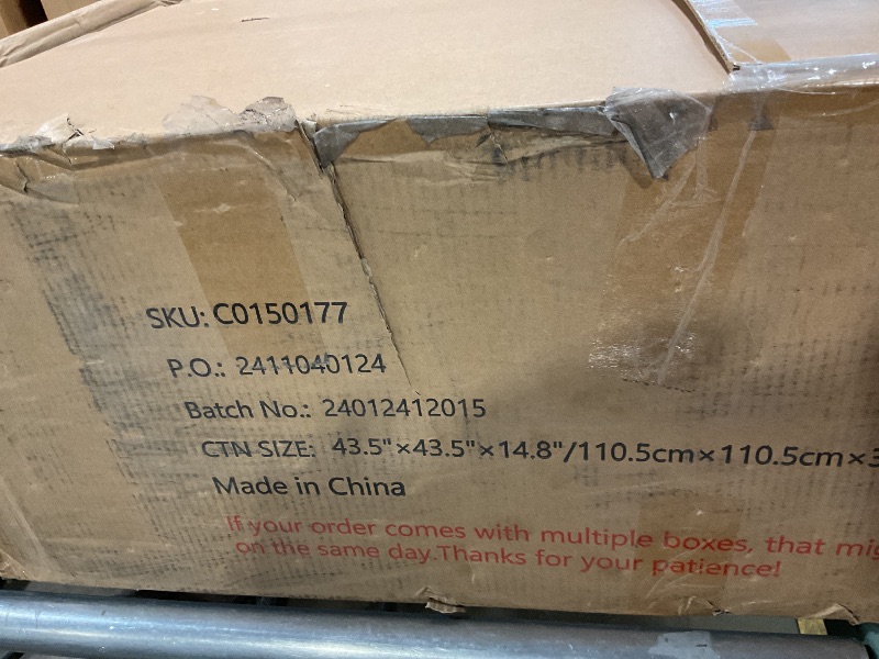 Photo 1 of ***MISSING FIREPIT TANK COVER**** COSIEST 2-Piece Outdoor Propane Firepit Table Set w Tank Table, 42 inch Dark Fire Table Certified, 50,000 BTU w Bronze Round Base,Wind Guard and 16 inches Tank Side Table 20lb for Garden,Pool