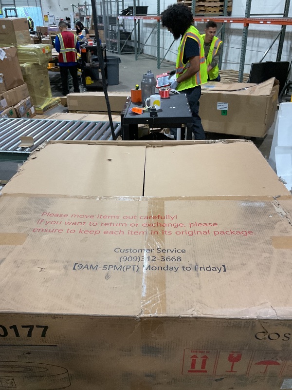 Photo 1 of ***MISSING FIREPIT TANK COVER**** COSIEST 2-Piece Outdoor Propane Firepit Table Set w Tank Table, 42 inch Dark Fire Table Certified, 50,000 BTU w Bronze Round Base,Wind Guard and 16 inches Tank Side Table 20lb for Garden,Pool