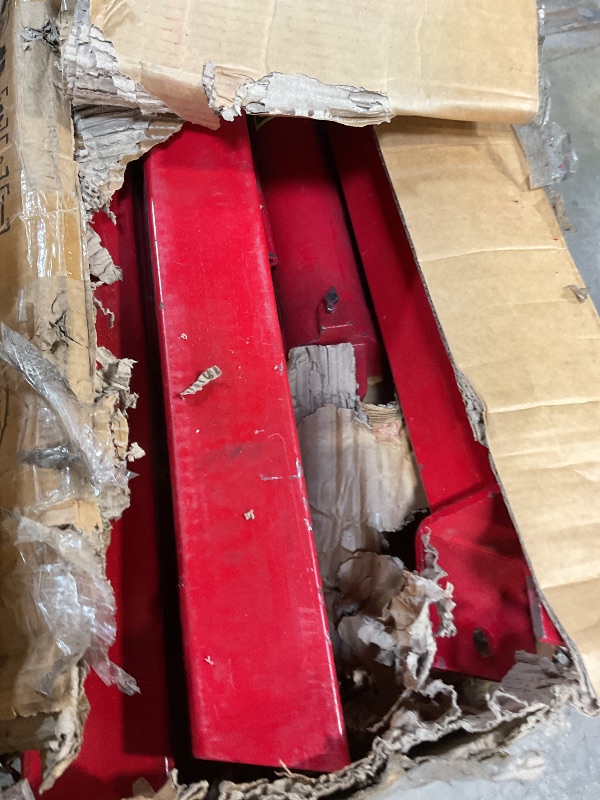 Photo 1 of **PARTS ONLY** 2 Ton Hydraulic Engine Hoist, 4400 LB Foldable Mobile Cherry Picker with 6 Casters & Adjustable Telescopic Booms, Heavy Duty Engine Crane for Garage, Warehouse, Auto Repair, Red