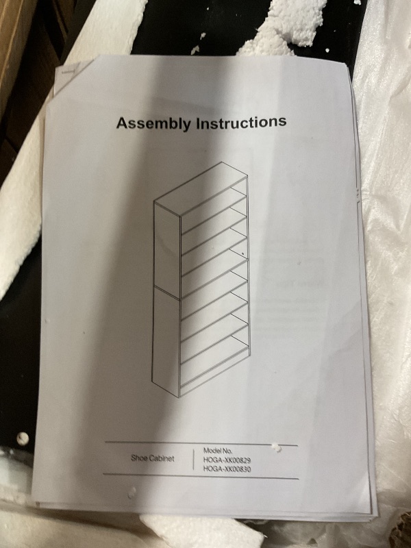 Photo 1 of ***FOR PARTS ONLY/ MISSING PIECES*** Tribesigns Shoe Cabinet, 9 Tiers 40-45 Pairs Heavy Duty Wood Freestanding Shoe Storage Cabinet, 70.8'' Tall Shoe Cabinet with Open Storage for Entryway, Black