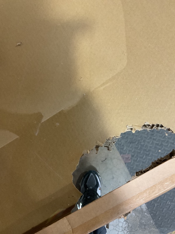 Photo 1 of [Tempered Glass] 48" x 60" Glass Chair Mat, Heavy Duty Hard Tempered Glass Mat with Round Corner and Polished Edge, Transparent Glass Office Chair Mat for Office and Home Hard Floor or Carpeted