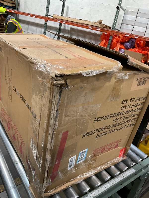 Photo 1 of **PARTIAL SET ONLY 2**** Christopher Knight Home Edwina Contemporary Tufted Fabric Dining Chairs (Set of 2), Dark Teal and Espresso