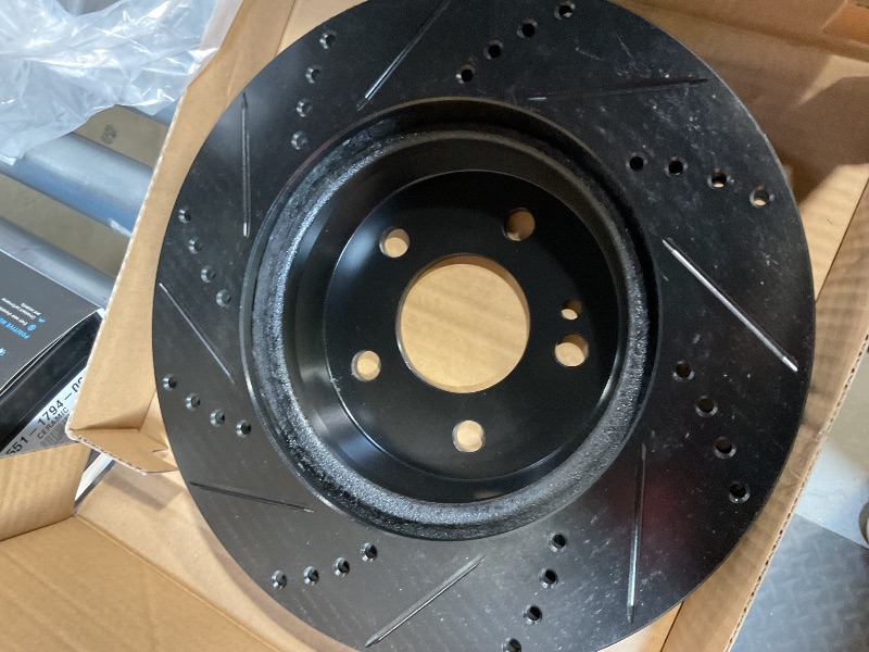 Photo 7 of PowerSport Front Rear Brakes and Rotors Kit |Front Rear Brake Pads| Brake Rotors and Pads| Ceramic Brake Pads and Rotors |fits 2015-2020 Mercedes-Benz C300