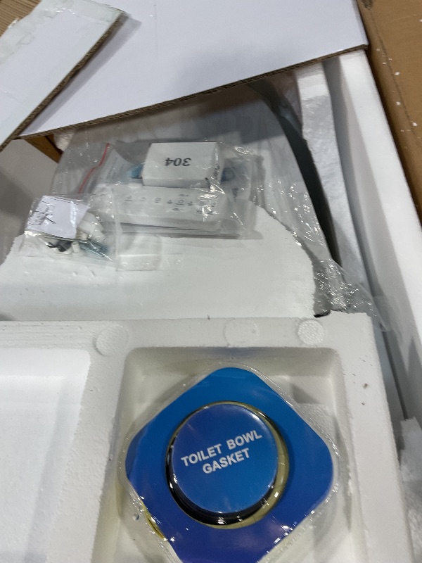 Photo 1 of ***HAS A CRACK IN THE CERAMIC ON THE TOP OF THE TOILET*** Smart Toilet,One Piece Bidet Toilet for Bathroom with Auto Open & Close Lid and Seat,Warm Water and Dry,Heated Seat,Foot Sensor and Night Light, Auto Flush