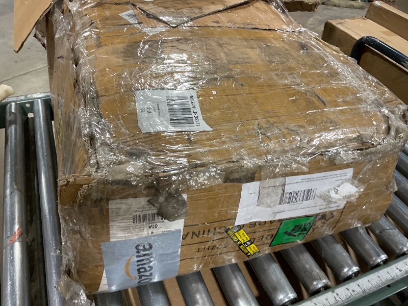 Photo 1 of *** FOR PARTS ONLY/MISSING ASSEMBLY PIECES*** Ieejdn Large Vanity Desk with 3 Color Touch Screen Dimming Mirror, Vanity Desk with Charging Station, Modern Retractable Makeup Dressing Table, Makeup Table with Storage Shelves and 5 Sliding Drawers