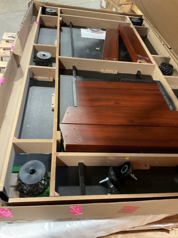 Photo 4 of GoSports 7 ft Pool Table with Wood Finish - Billiards Game Room Table for Adults & Family - Accessories Not Included