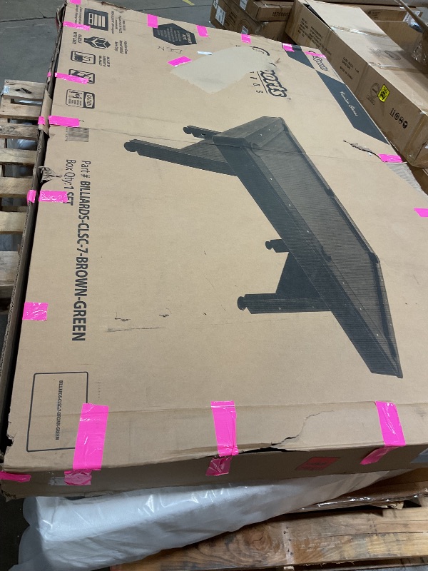 Photo 1 of GoSports 7 ft Pool Table with Wood Finish - Billiards Game Room Table for Adults & Family - Accessories Not Included