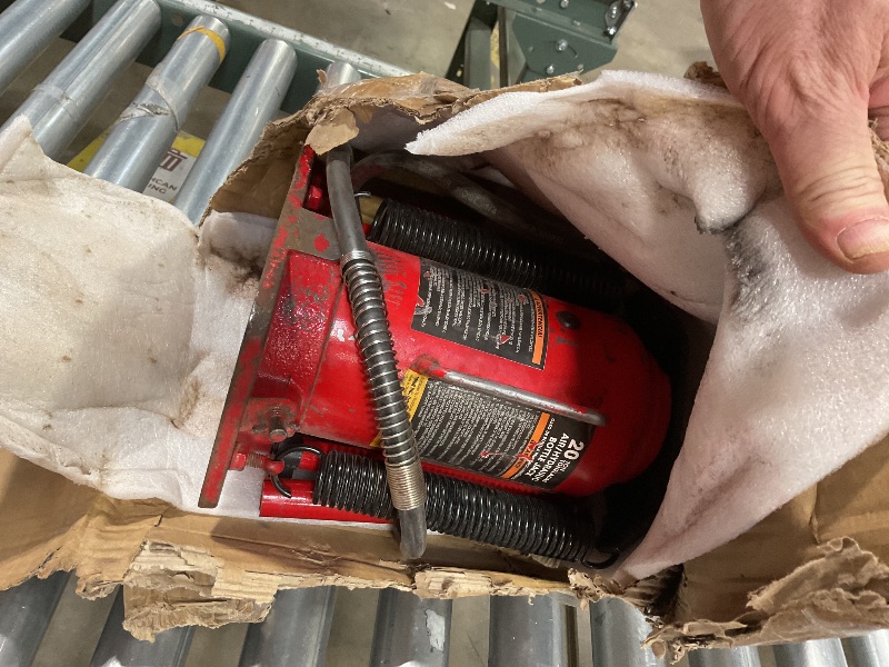 Photo 1 of **SCRATHES/WEAR AND TEAR**BIG RED AQD20TR Air Hydraulic Bottle Jack: Heavy Duty Professional Lift with Dual-Power Operation, 10.24"-20.08" Adjustable Lift Range & Safety Valve - 20 Ton (40,000 LBS)