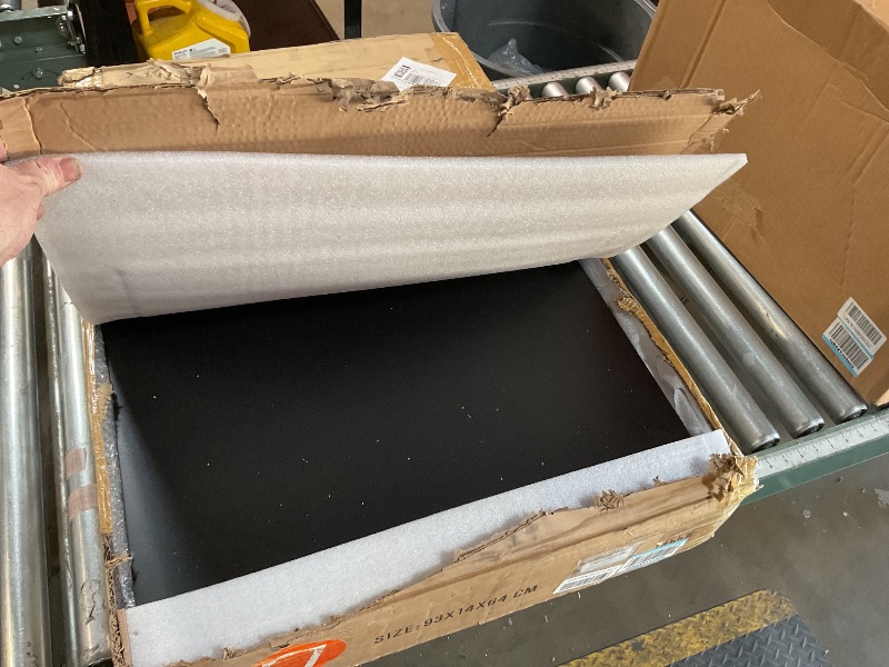 Photo 1 of ***FOR PARTS DAMAGED**** Memorywuu Trade Show Display Case, 36" x 24" Wooden Frame Card Display Case Clear Acrylic Showcase with Locks for Jewelry Craft Collector Pastry Shows(Black)