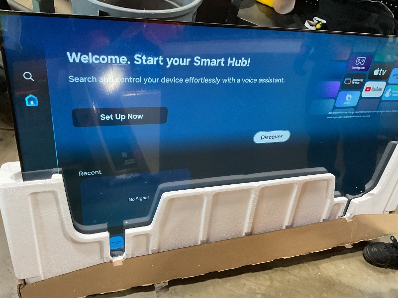 Photo 1 of ***FUNCTIONAL BUT HAS DAMAGES (CRACKS ON THE DISPLAY) **** Samsung 65-Inch Class Crystal UHD U8000F 4K Smart TV (2025 Model) Endless Free Content, Crystal Processor 4K, MetalStream Design, Knox Security, Alexa Built-in