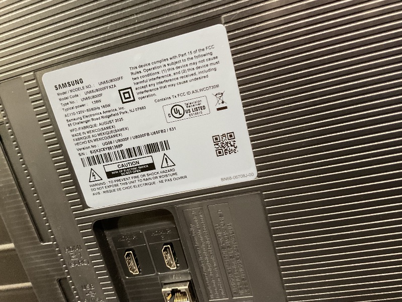 Photo 1 of ***FUNCTIONAL BUT HAS DAMAGES (CRACKS ON THE DISPLAY) **** Samsung 65-Inch Class Crystal UHD U8000F 4K Smart TV (2025 Model) Endless Free Content, Crystal Processor 4K, MetalStream Design, Knox Security, Alexa Built-in