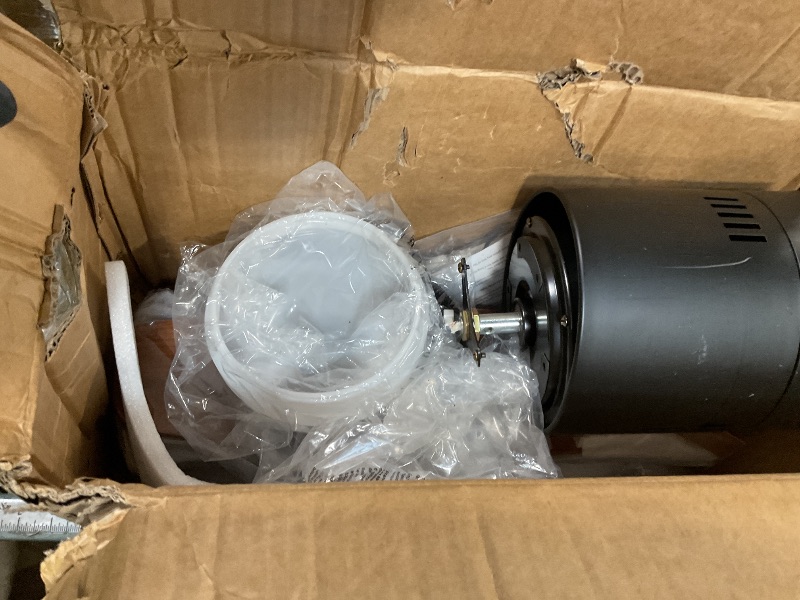 Photo 1 of ***FOR PARTS ONLY/NON-FUNCTIONAL*** Ceversa 42 Inch Low Profile Ceiling Fans with Lights and Remote, Flush Mount Ceiling Fan with Lights, 3 Blades Solid Wood Dimmable Walnut Easy Installation for Living Room, Bedroom, Farmhouse, Indoor