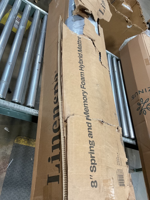 Photo 3 of Linenspa 8 Inch Memory Foam and Spring Hybrid Mattress - Medium Firm Feel - Bed in a Box - Quality Comfort and Adaptive Support - Breathable - Cooling - Guest and Kids Bedroom - Full Size