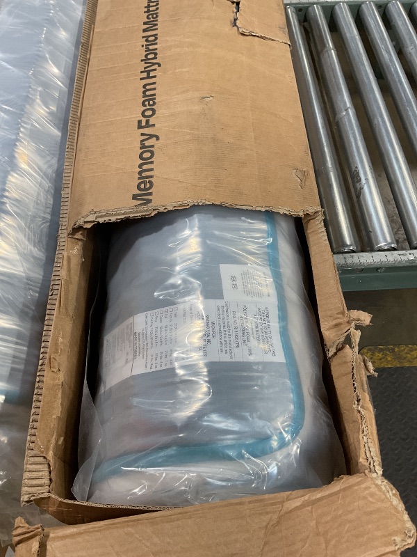 Photo 2 of Linenspa 8 Inch Memory Foam and Spring Hybrid Mattress - Medium Firm Feel - Bed in a Box - Quality Comfort and Adaptive Support - Breathable - Cooling - Guest and Kids Bedroom - Full Size