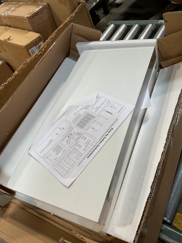Photo 1 of **MISSING HARDWARE**WELLAND 12" Deep White Floating Shelves 2 Pack, Wall Shelf Display Floating Shelf, 23.62" L x 11.81" D x 2" T, Deeper Than Others, White