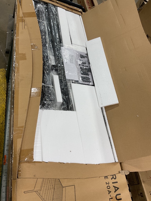 Photo 1 of ***UNKNOWN MISSING PIECES/DAMAGES*** Edenbrook Hudson Queen Platform Bed Frame with Headboard-Underbed Storage-Queen Bed Frame No Box Spring Needed-Metal/Upholstery